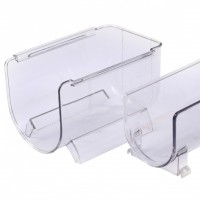 Clear Storage Containers for Organizing Stackable Organizer Bins Wine Bottle Holder