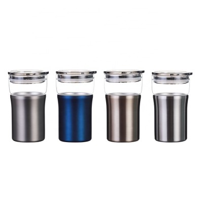 Multiuse heat-resistant glass cup/ beverage glass cup/ double wall coffee cup